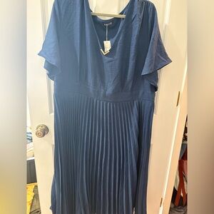 Bloom chic navy mini dress NWT